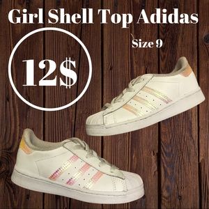 Girls Shell Toe Adidas